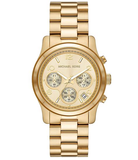 michael kors watch 3 tone|Michael Kors runway chronograph watch.